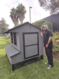 Chicken Coop Amish  4 x 6 Grey