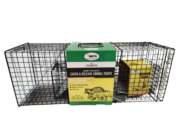 CatchMor 2 Pack Trap Catch-and-Release Live Animal Traps