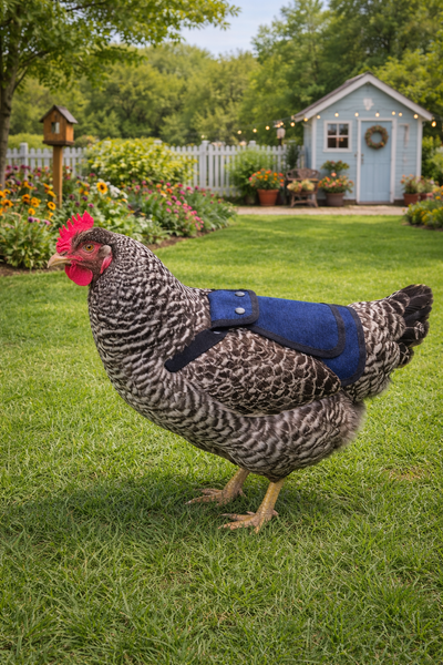 Chick Outfitters Chicken Saddle (Blue)