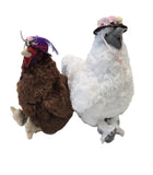 Chick Outfitters Chicken Fancy Hats Pink & Purple (2 PK)