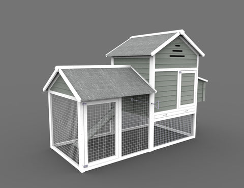 Chicken Coop Raised Wood