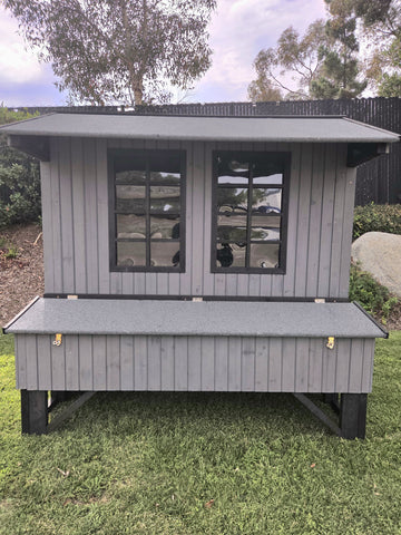 Chicken Coop Amish  4 x 6 Grey