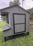 Chicken Coop Amish  4 x 6 Grey